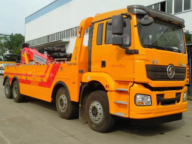 陜汽德龍前四后八拖吊清障車
