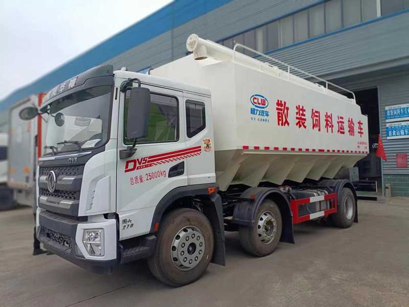 東風華神小三軸散裝飼料運輸車